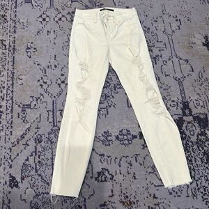 Distressed holy J Brand jeans